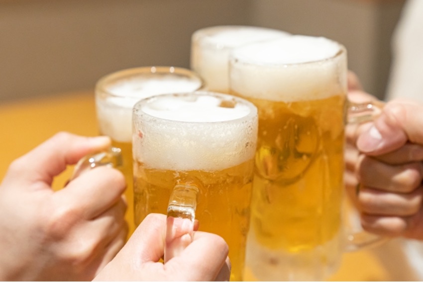 生ビールで乾杯