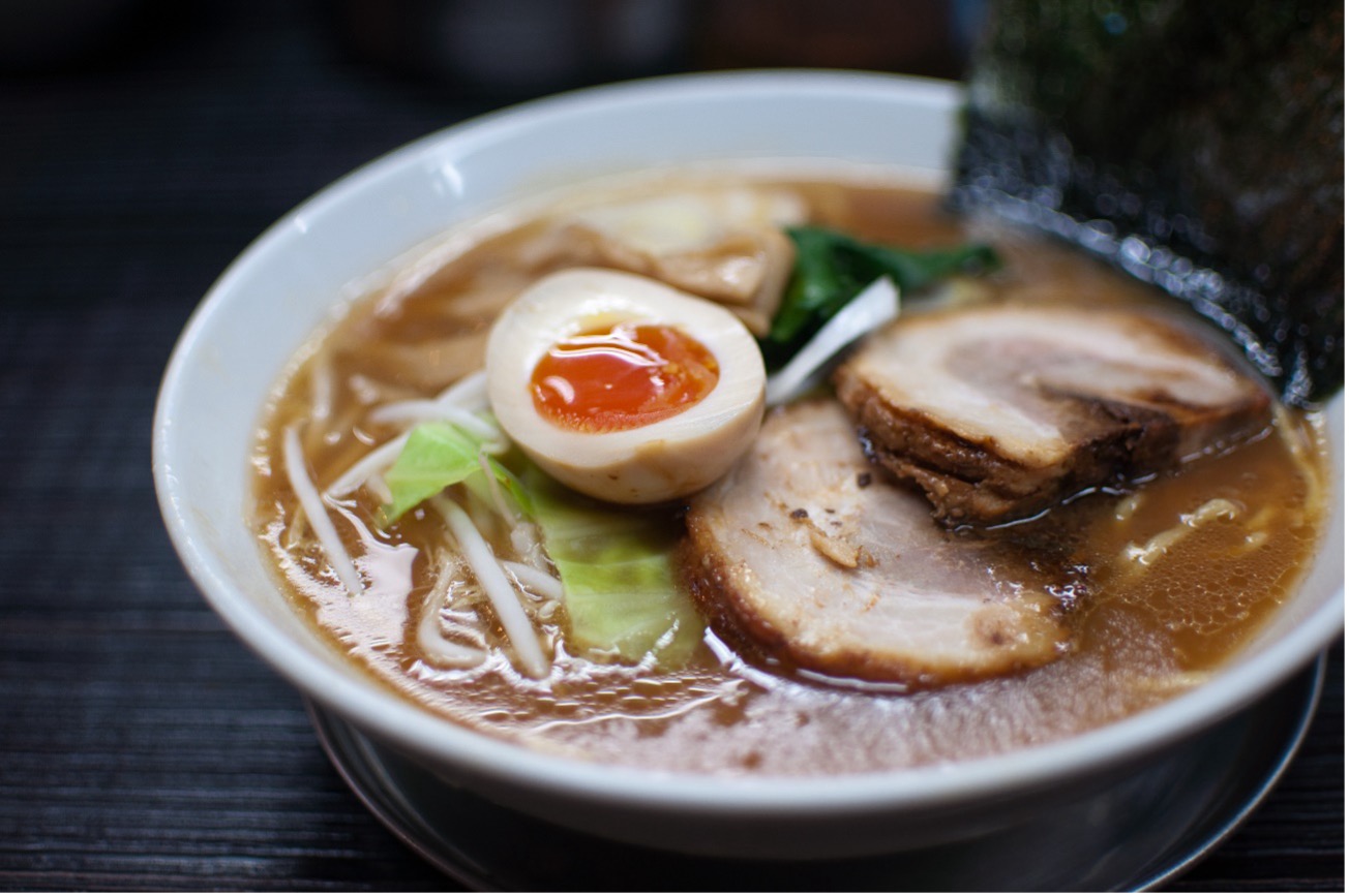 味玉の乗ったラーメン