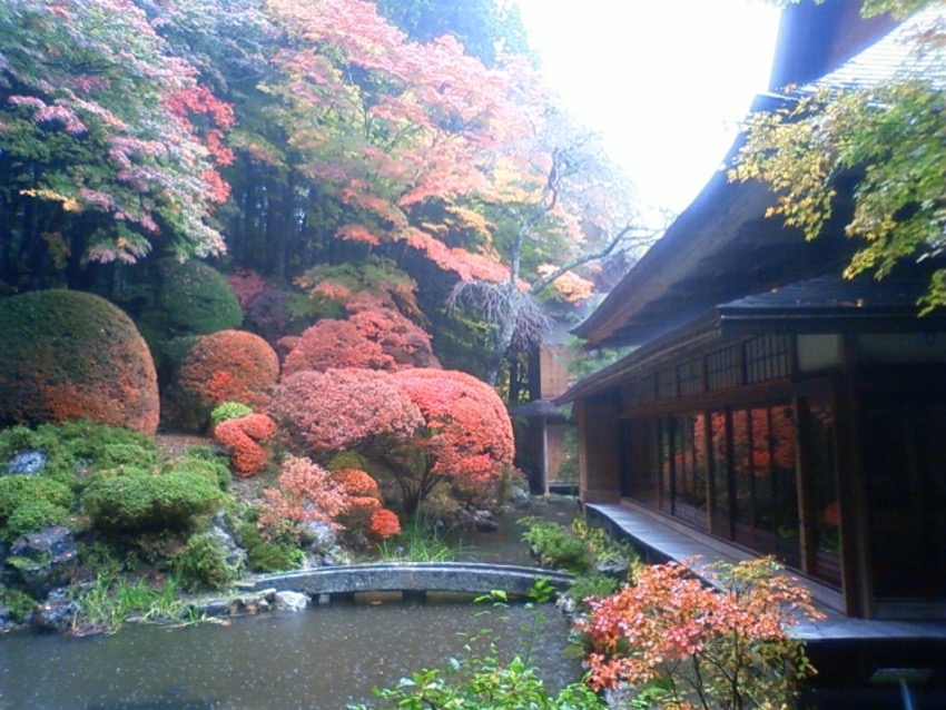 寺と紅葉